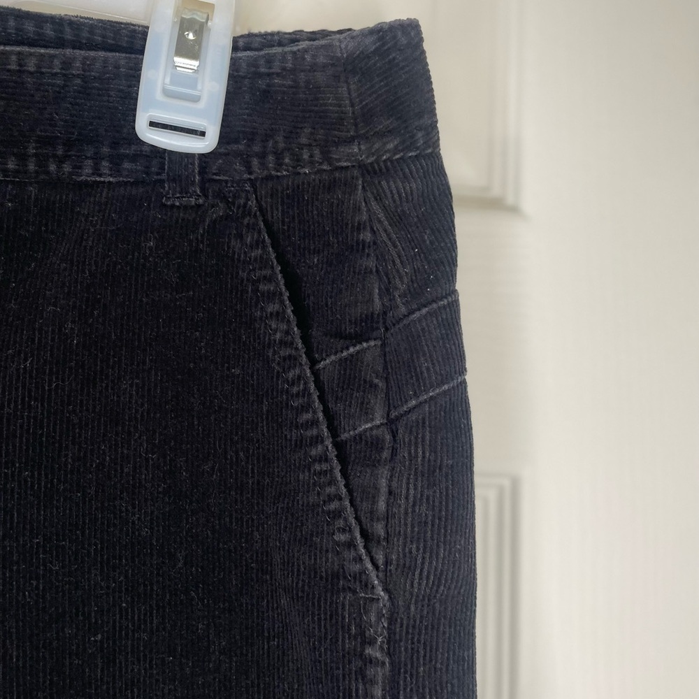 Women's Black Ann Taylor corduroy pants - Picture 3 of 6